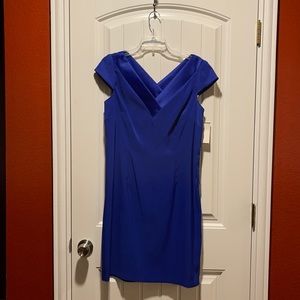 Classic blue dress.